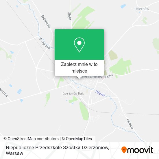 Mapa Niepubliczne Przedszkole Szóstka Dzierżoniów