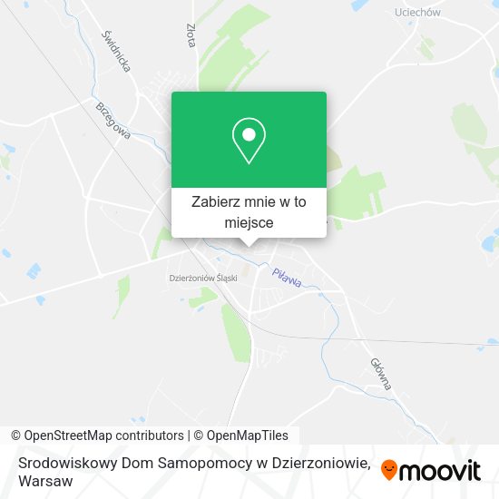 Mapa Srodowiskowy Dom Samopomocy w Dzierzoniowie