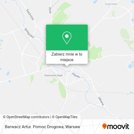 Mapa Barwacz Artur. Pomoc Drogowa