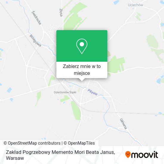 Mapa Zakład Pogrzebowy Memento Mori Beata Janus