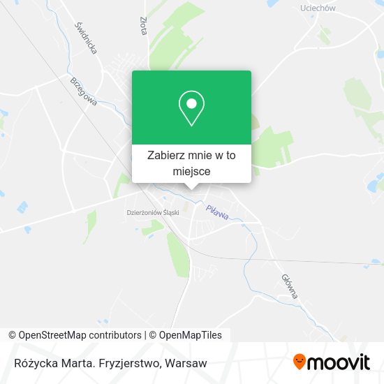 Mapa Różycka Marta. Fryzjerstwo