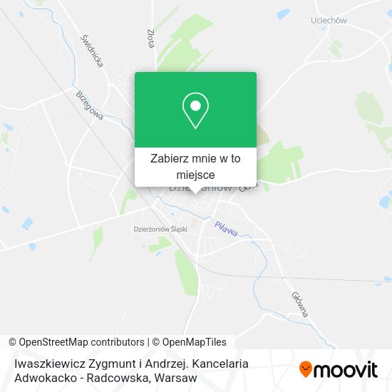 Mapa Iwaszkiewicz Zygmunt i Andrzej. Kancelaria Adwokacko - Radcowska