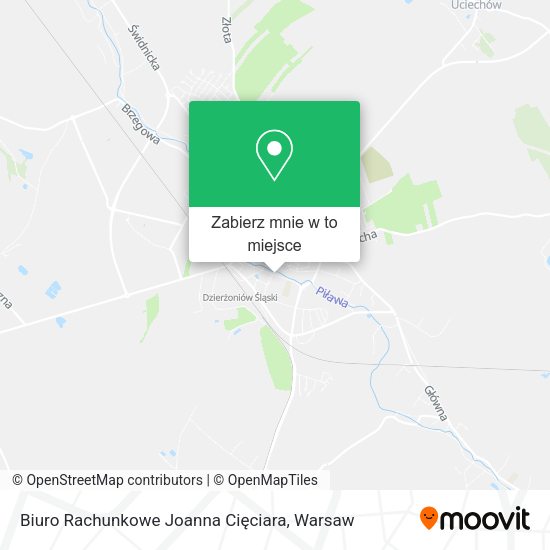 Mapa Biuro Rachunkowe Joanna Cięciara