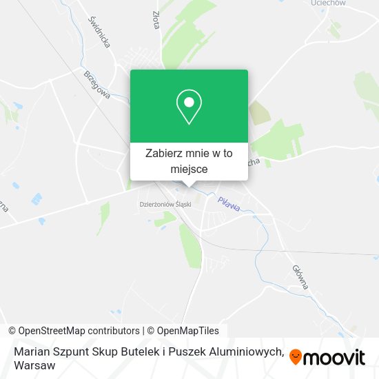 Mapa Marian Szpunt Skup Butelek i Puszek Aluminiowych