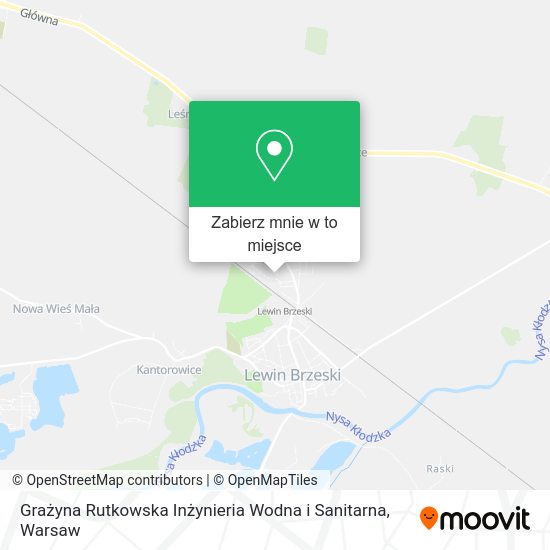 Mapa Grażyna Rutkowska Inżynieria Wodna i Sanitarna