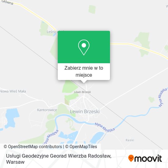 Mapa Usługi Geodezyjne Georad Wierzba Radosław