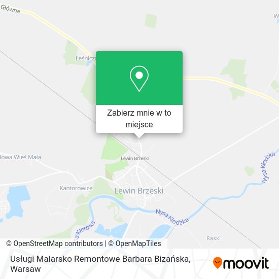 Mapa Usługi Malarsko Remontowe Barbara Bizańska