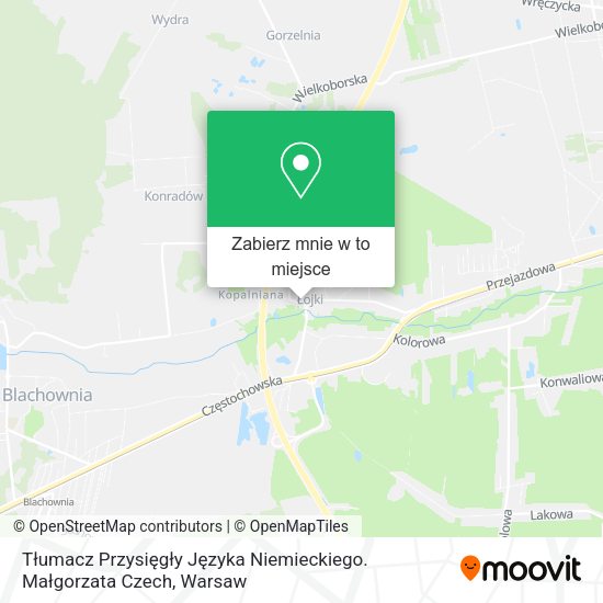 Mapa Tłumacz Przysięgły Języka Niemieckiego. Małgorzata Czech