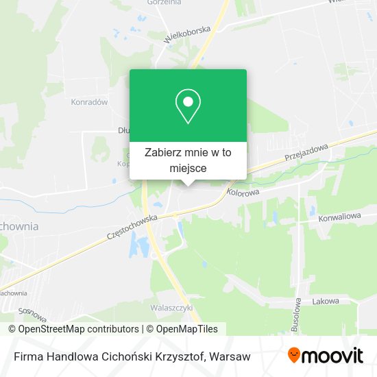 Mapa Firma Handlowa Cichoński Krzysztof