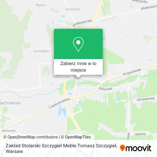 Mapa Zakład Stolarski Szczygieł Meble Tomasz Szczygieł