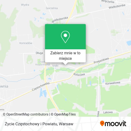 Mapa Życie Częstochowy i Powiatu