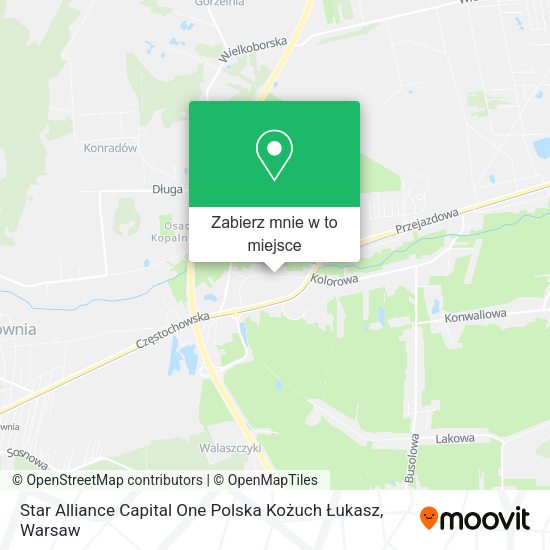 Mapa Star Alliance Capital One Polska Kożuch Łukasz