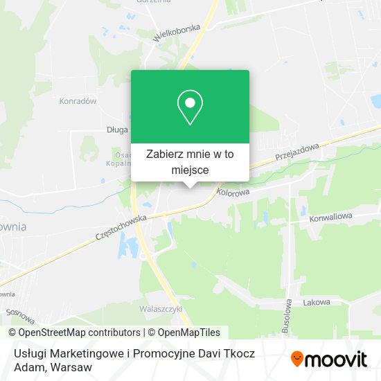 Mapa Usługi Marketingowe i Promocyjne Davi Tkocz Adam