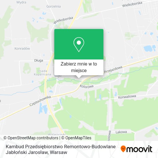 Mapa Kambud Przedsiębiorstwo Remontowo-Budowlane Jabłoński Jarosław