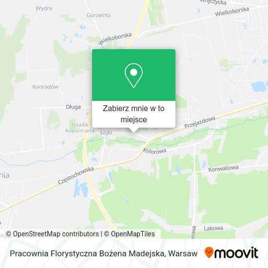 Mapa Pracownia Florystyczna Bożena Madejska