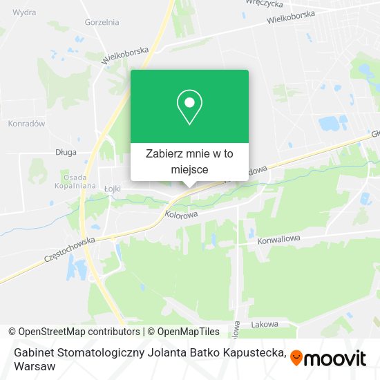 Mapa Gabinet Stomatologiczny Jolanta Batko Kapustecka