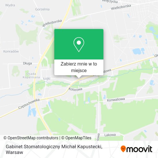 Mapa Gabinet Stomatologiczny Michał Kapustecki