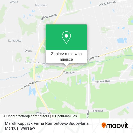 Mapa Marek Kupczyk Firma Remontowo-Budowlana Markus