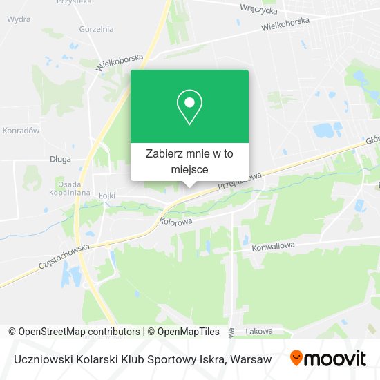 Mapa Uczniowski Kolarski Klub Sportowy Iskra