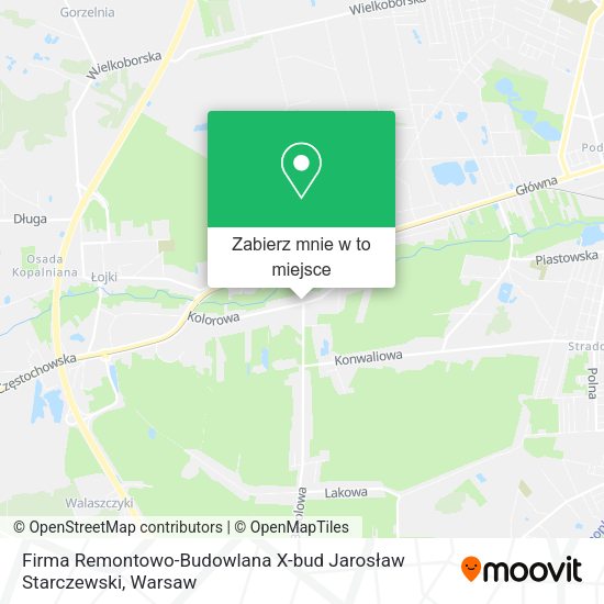 Mapa Firma Remontowo-Budowlana X-bud Jarosław Starczewski