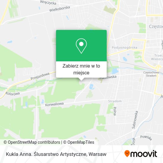 Mapa Kukla Anna. Ślusarstwo Artystyczne