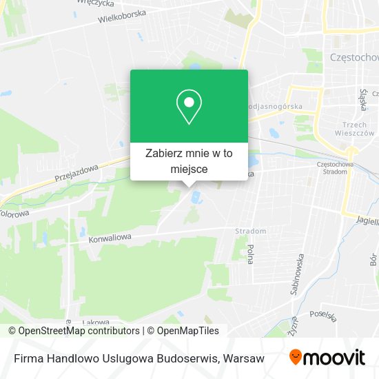 Mapa Firma Handlowo Uslugowa Budoserwis