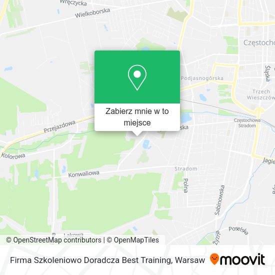 Mapa Firma Szkoleniowo Doradcza Best Training