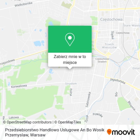 Mapa Przedsiebiorstwo Handlowo Uslugowe An Bo Wosik Przemyslaw