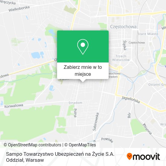 Mapa Sampo Towarzystwo Ubezpieczeń na Życie S.A. Oddział