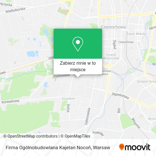 Mapa Firma Ogólnobudowlana Kajetan Nocoń