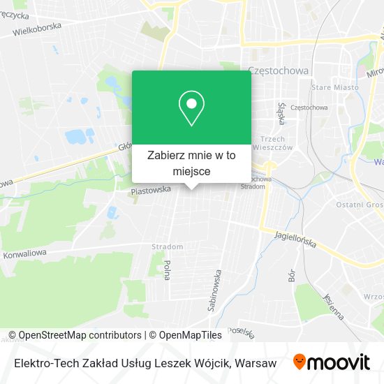 Mapa Elektro-Tech Zakład Usług Leszek Wójcik