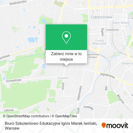 Mapa Biuro Szkoleniowo Edukacyjne Ignis Marek Iwiński