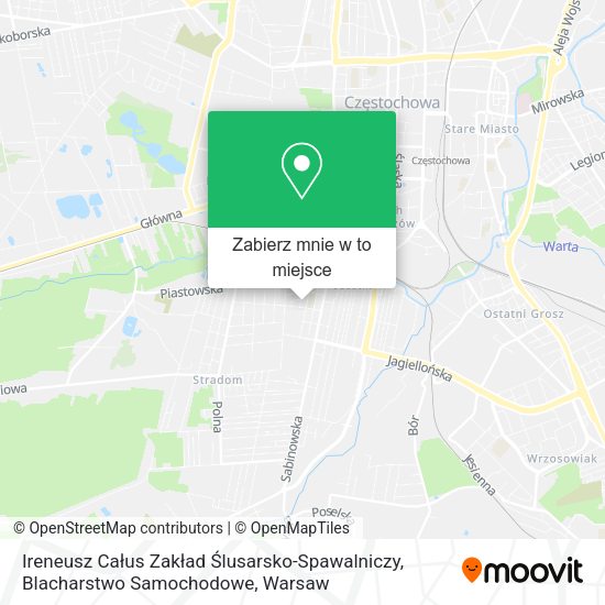 Mapa Ireneusz Całus Zakład Ślusarsko-Spawalniczy, Blacharstwo Samochodowe