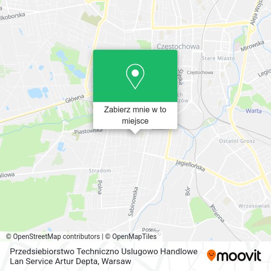 Mapa Przedsiebiorstwo Techniczno Uslugowo Handlowe Lan Service Artur Depta