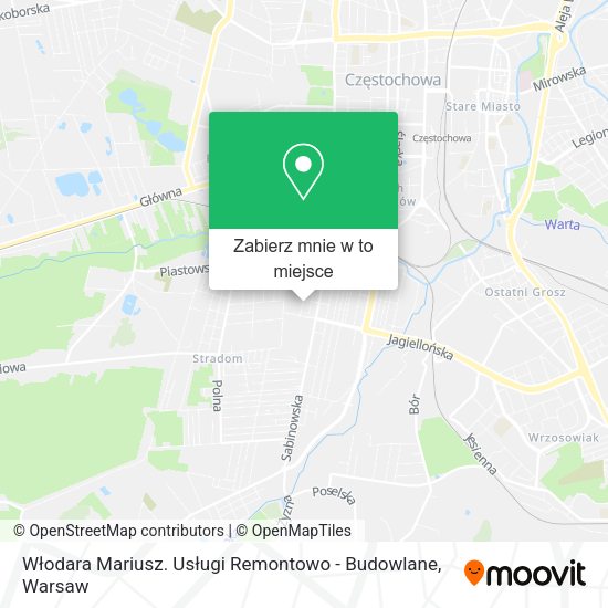 Mapa Włodara Mariusz. Usługi Remontowo - Budowlane
