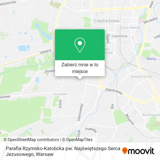 Mapa Parafia Rzymsko-Katolicka pw. Najświętszego Serca Jezusowego