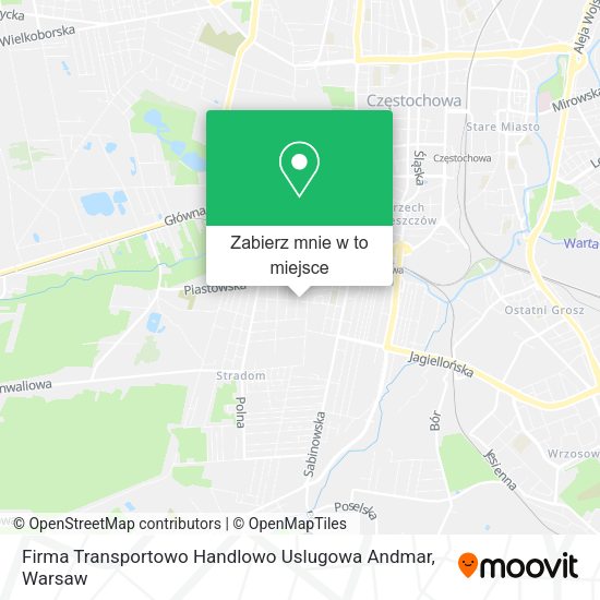 Mapa Firma Transportowo Handlowo Uslugowa Andmar