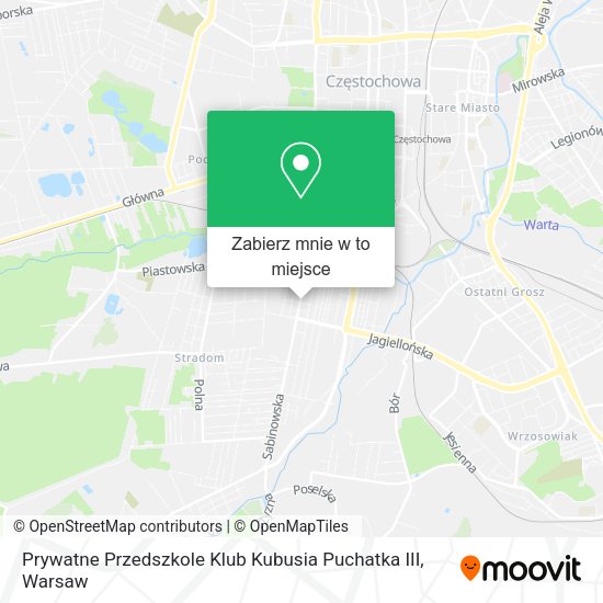 Mapa Prywatne Przedszkole Klub Kubusia Puchatka III