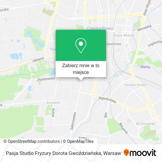 Mapa Pasja Studio Fryzury Dorota Gwoździańska