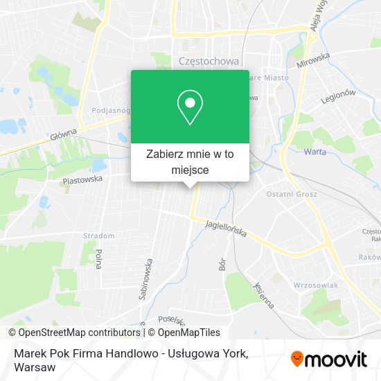 Mapa Marek Pok Firma Handlowo - Usługowa York