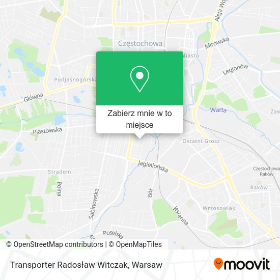 Mapa Transporter Radosław Witczak