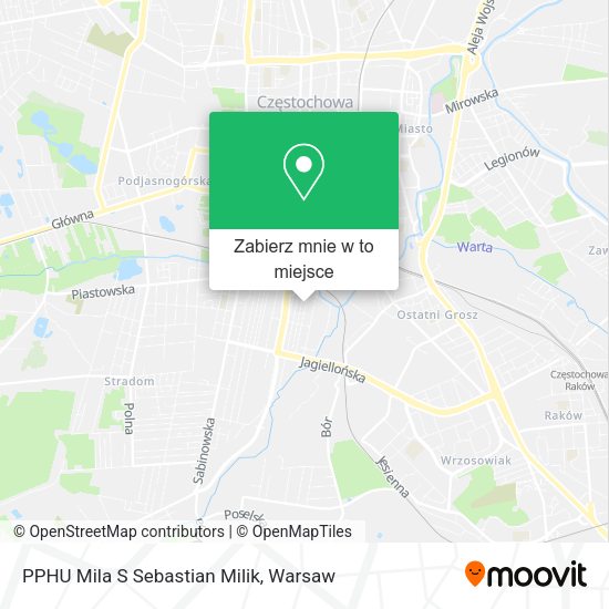 Mapa PPHU Mila S Sebastian Milik