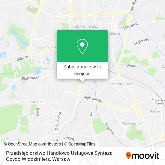 Mapa Przedsiębiorstwo Handlowo Usługowe Synteza Opydo Włodzimierz