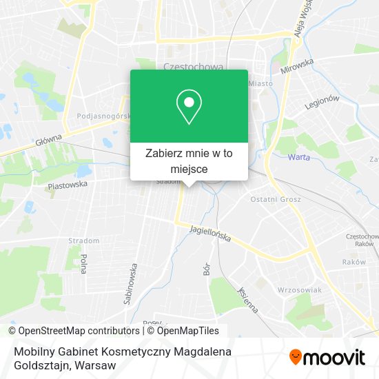 Mapa Mobilny Gabinet Kosmetyczny Magdalena Goldsztajn