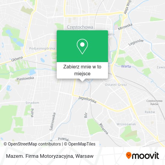 Mapa Mazem. Firma Motoryzacyjna