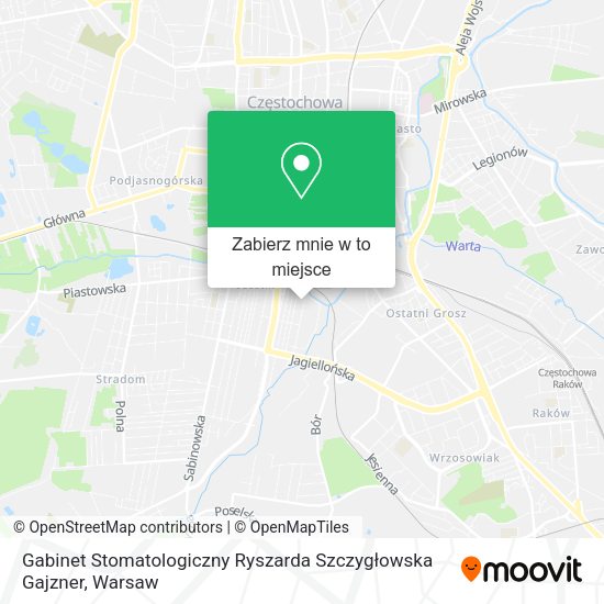 Mapa Gabinet Stomatologiczny Ryszarda Szczygłowska Gajzner