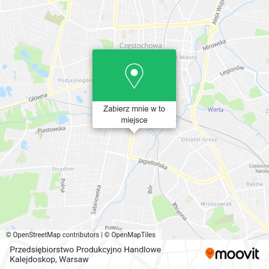 Mapa Przedsiębiorstwo Produkcyjno Handlowe Kalejdoskop