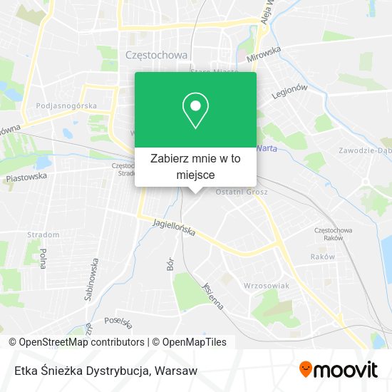 Mapa Etka Śnieżka Dystrybucja