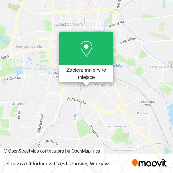 Mapa Śnieżka Chłodnia w Częstochowie