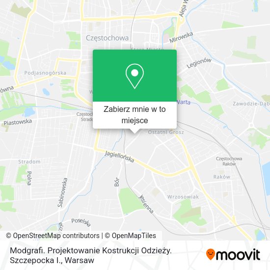 Mapa Modgrafi. Projektowanie Kostrukcji Odzieży. Szczepocka I.